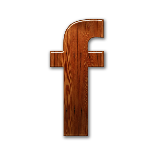 Facebook, Logo, Wooden Icon - Download Free Icons